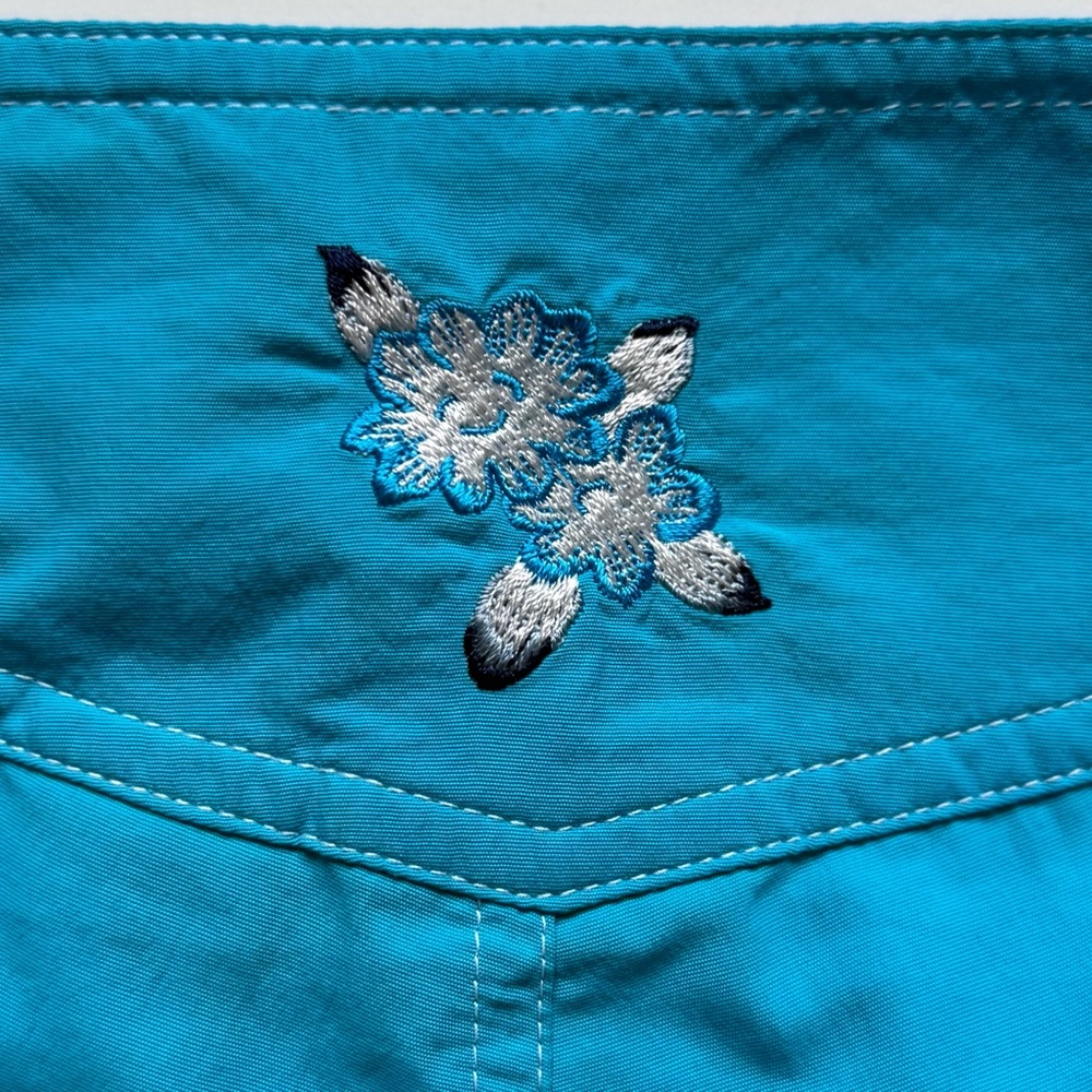 L.L.Bean Womens Bright Blue Swim Board Shorts - Size 6 - Picture 9 of 12